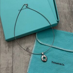 Tiffany & Co. Sterling Silver Star Cutout Pendant Necklace